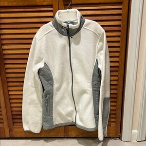 Charles River Apparel Men's White and Gray Performance Jacket